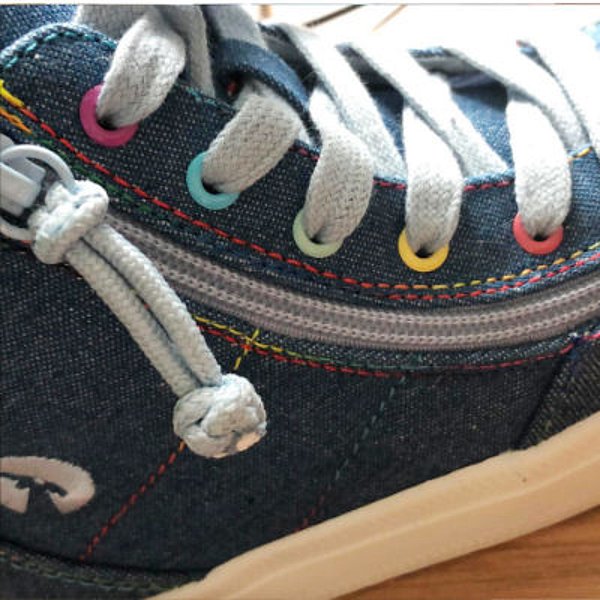Kids Denim Rainbow Thread Billy Footwear Othesenschuhe FiNiFuchs