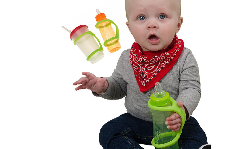 Flaschenhalter-Greifhilfe