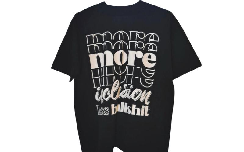 Oversized Shirt  22more inclusion less bullshit 22 black edition-FiNiFuchs