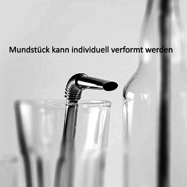 FiNiFuchs hilfsmittel turtleneck straw biegsame trinkhalme aus edelstahl