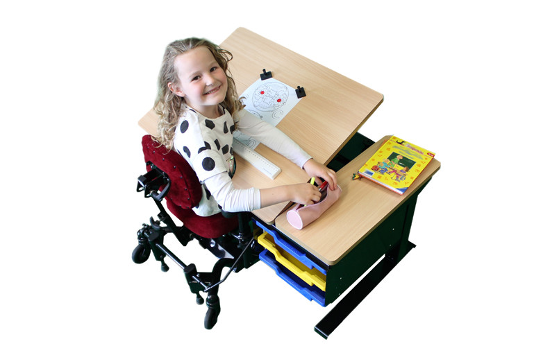 Therapietisch SCRIBA Kinder mit Behinderung Therapiestuhl FiNiFuchs